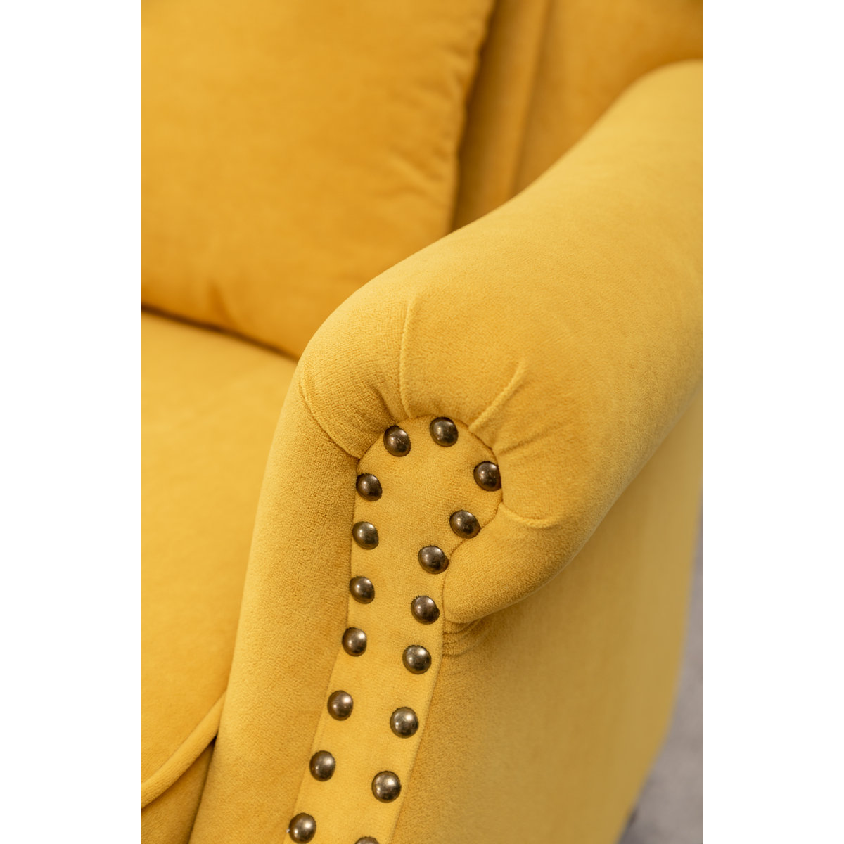 Johnathan 29'' Wide Velvet Wingback Chair